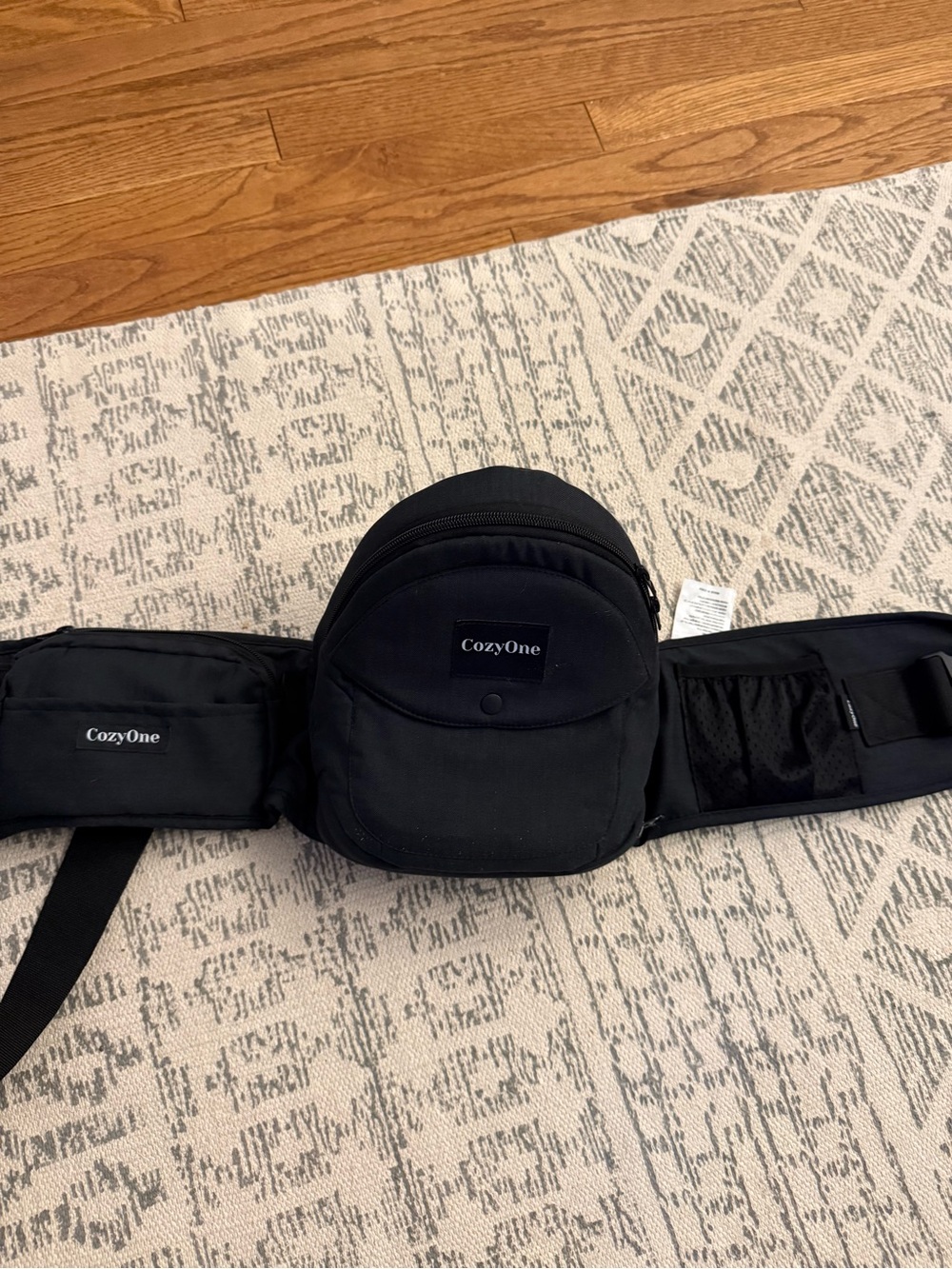 CozyOne Baby Hip Seat Carrier, Black